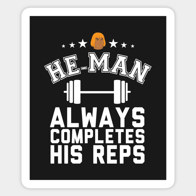 He Man Always Completes His Reps Masters Of The Universe Sticker by Rebus28